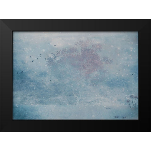 The Winters Spring Black Modern Wood Framed Art Print by Devos, Delphine