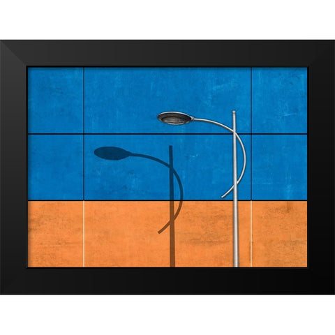 Lantern Black Modern Wood Framed Art Print by aRRO