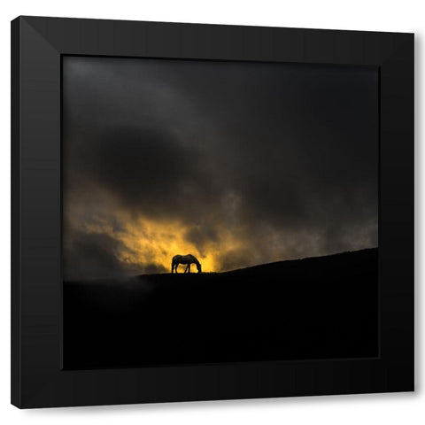 Untitled Black Modern Wood Framed Art Print with Double Matting by Tanev, Todor