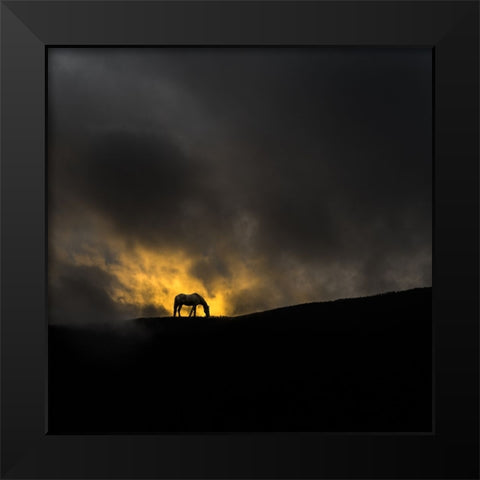Untitled Black Modern Wood Framed Art Print by Tanev, Todor