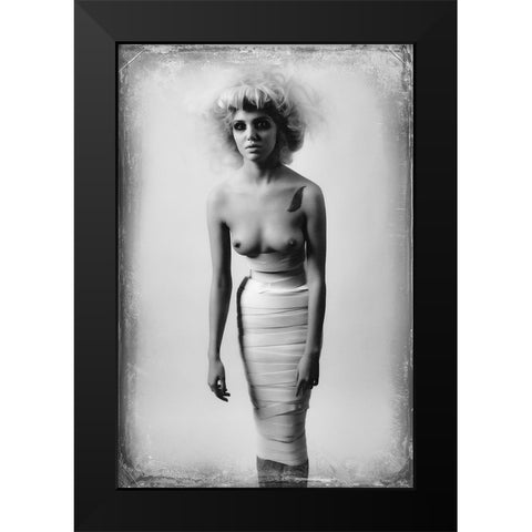 Untitled Black Modern Wood Framed Art Print by Fira, Alexandra