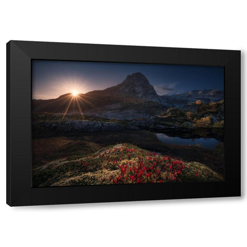 Lost Mountain Black Modern Wood Framed Art Print by F. Turienzo, Carlos