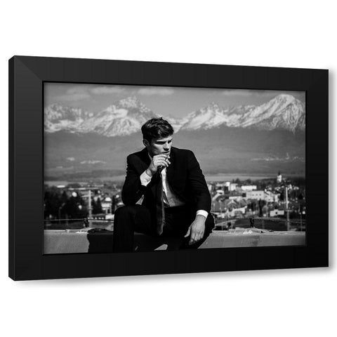 Jozef II Black Modern Wood Framed Art Print by Krystynek MQEP, Martin