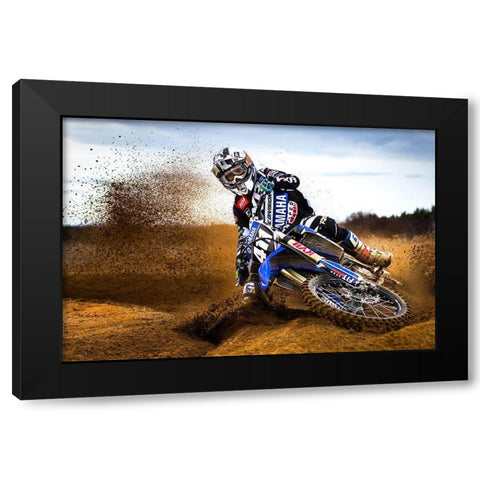 Desert King Black Modern Wood Framed Art Print by Szabo, Attila