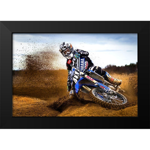 Desert King Black Modern Wood Framed Art Print by Szabo, Attila