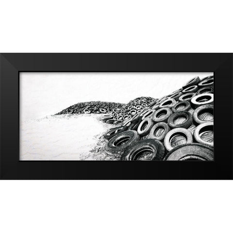 Upcycle Black Modern Wood Framed Art Print by Claes, Gilbert