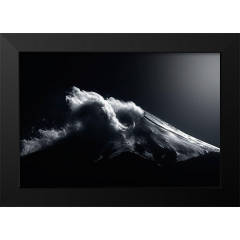 Mount Fuji Black Modern Wood Framed Art Print by Suzuki, Takashi
