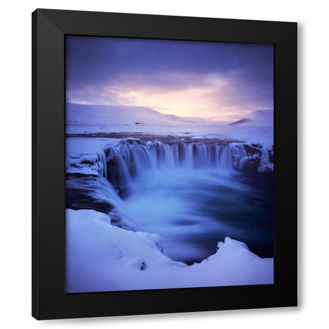 Winter Magic Black Modern Wood Framed Art Print by Gastager, Daniel