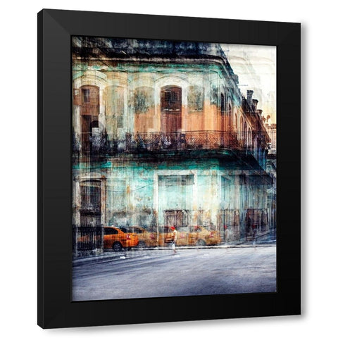 Old Havana Black Modern Wood Framed Art Print by Labagnara, Roxana