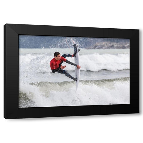 Tripod Black Modern Wood Framed Art Print by Concepcion Alvarado, Jesus