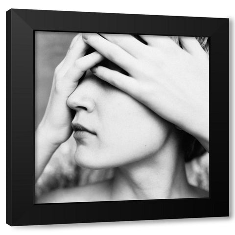 Blind Black Modern Wood Framed Art Print by Kornienko, Borislav