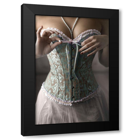 Gift Black Modern Wood Framed Art Print with Double Matting by Neer, Ildiko