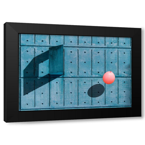 Another Balloon Black Modern Wood Framed Art Print with Double Matting by Schuster, Inge