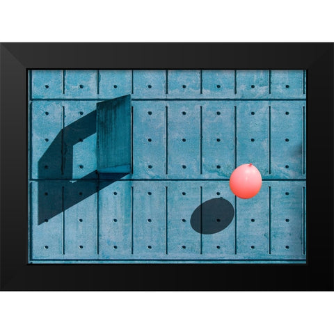Another Balloon Black Modern Wood Framed Art Print by Schuster, Inge