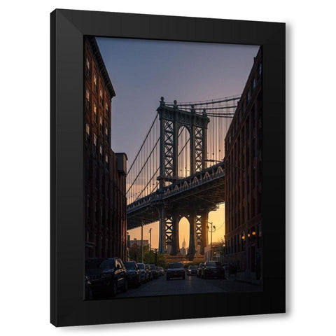 Bridge Black Modern Wood Framed Art Print by Martin Castan, David