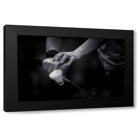 Focus Black Modern Wood Framed Art Print by Deng, Larry