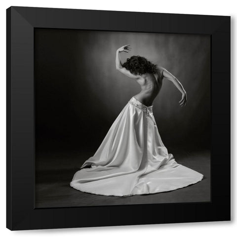 LetS Dance Black Modern Wood Framed Art Print by Wilkinson, Hugh