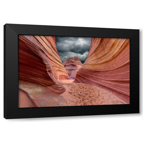 Riders On The Storm Black Modern Wood Framed Art Print by Cesar Faria, Danilo