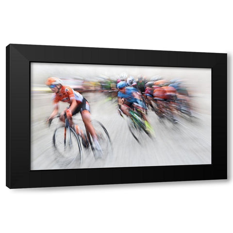 Breakaway Black Modern Wood Framed Art Print with Double Matting by Urlings, Lou