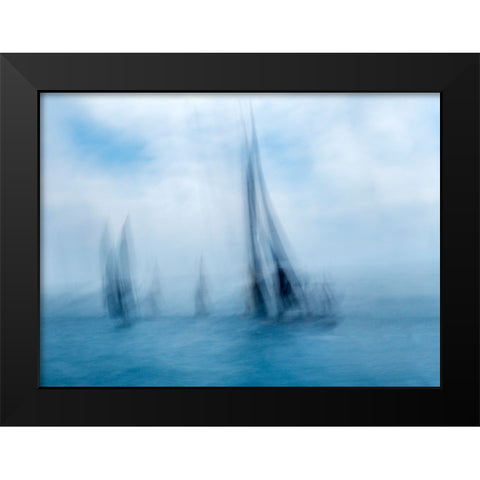 Over The Water Black Modern Wood Framed Art Print by Dominik, Garcia