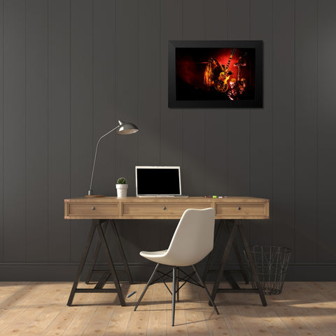 Stronger Than Death Black Modern Wood Framed Art Print by Piechowski, Oskar