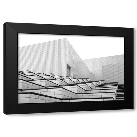 Lego House Black Modern Wood Framed Art Print with Double Matting by Schuster, Inge