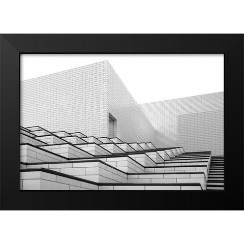 Lego House Black Modern Wood Framed Art Print by Schuster, Inge