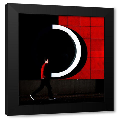 Untitled Black Modern Wood Framed Art Print with Double Matting by Niemiec, Anna