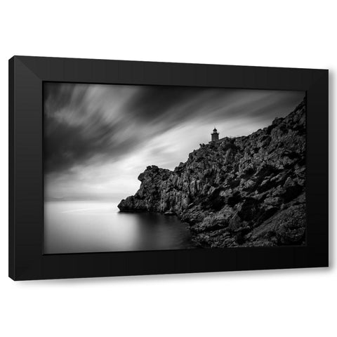 By The Sea 048 Black Modern Wood Framed Art Print with Double Matting by Digalakis, George