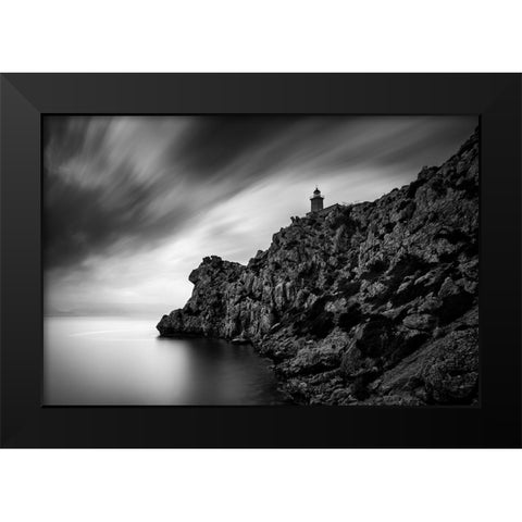 By The Sea 048 Black Modern Wood Framed Art Print by Digalakis, George
