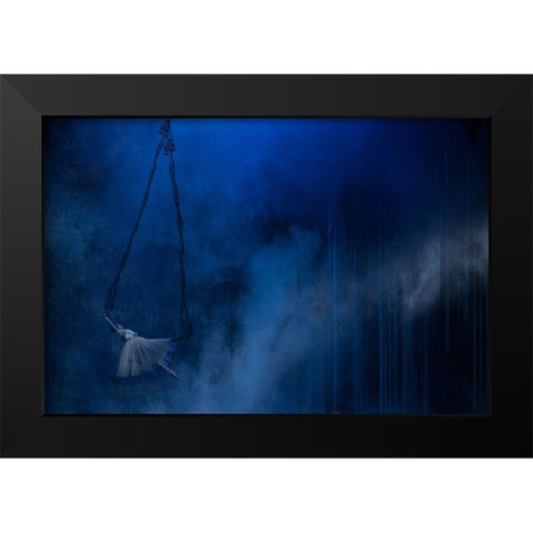 Pendulum Black Modern Wood Framed Art Print by Van Den, Peet