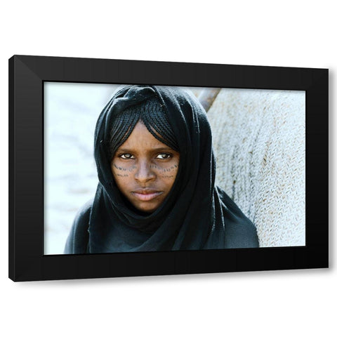 Afari Black Modern Wood Framed Art Print with Double Matting by Cole, Trevor