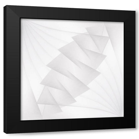 Merge Black Modern Wood Framed Art Print by Kerber, Jutta
