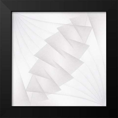 Merge Black Modern Wood Framed Art Print by Kerber, Jutta