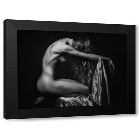 Svetlana Black Modern Wood Framed Art Print by Rise, Zachar