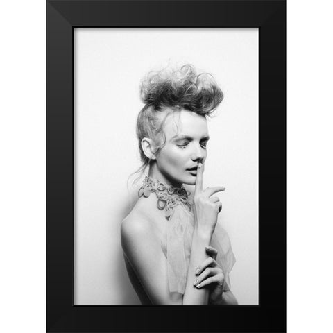 Untitled Black Modern Wood Framed Art Print by Vasilenko, Artem