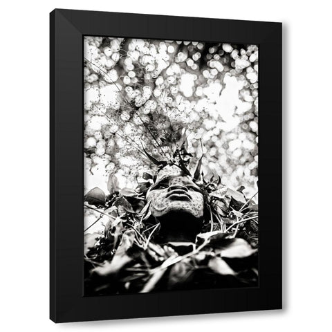 Suri Girl Black Modern Wood Framed Art Print by Vidak, Vedran
