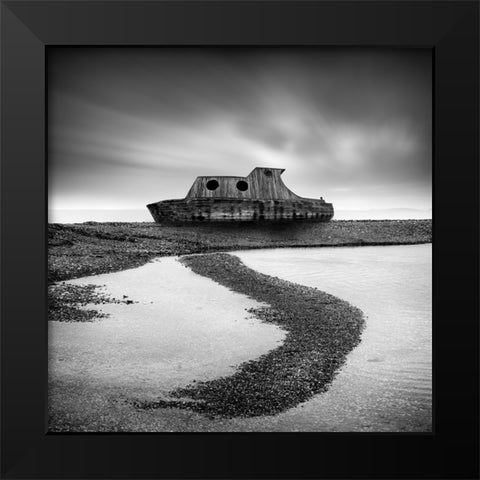 Wrecks 02 Black Modern Wood Framed Art Print by Digalakis, George