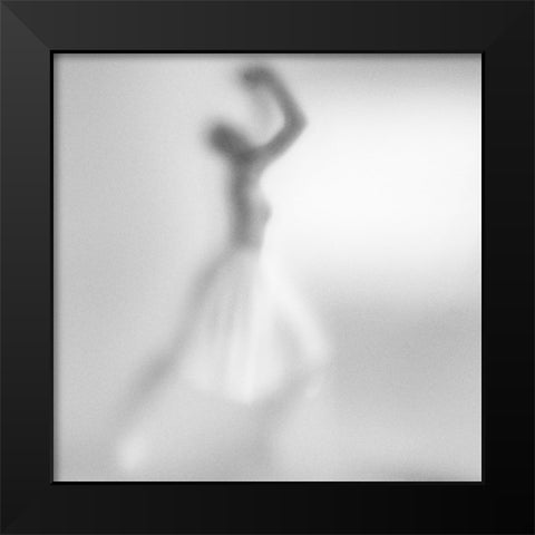 Morning Greeting Black Modern Wood Framed Art Print by Schleicher-Schwarz, Roswitha