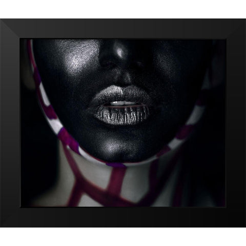 Showbiz Black Modern Wood Framed Art Print by Kovalev, Ivan