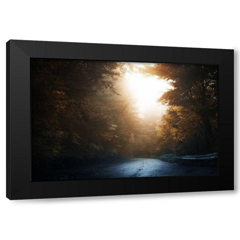 Untitled Black Modern Wood Framed Art Print with Double Matting by Suzuki, Suzuhiko