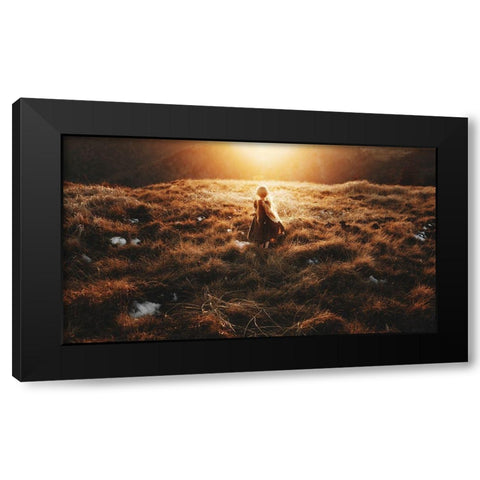 Untitled Black Modern Wood Framed Art Print by Suzuki, Suzuhiko