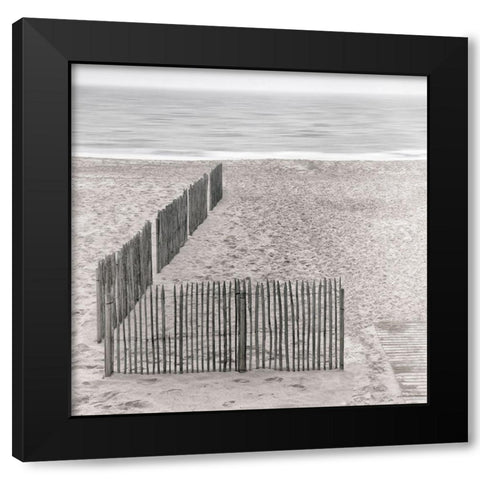 Beach Territory Black Modern Wood Framed Art Print by Claes, Gilbert