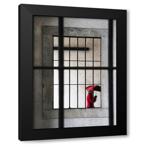 Rosso7 Black Modern Wood Framed Art Print by Caturegli, Luciano