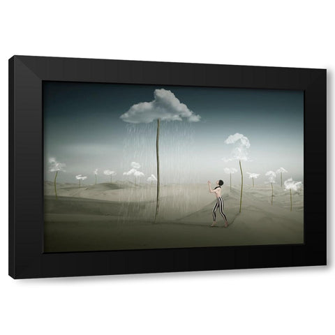 Cloud-Farm Black Modern Wood Framed Art Print with Double Matting by von Diepenbroek, Christine