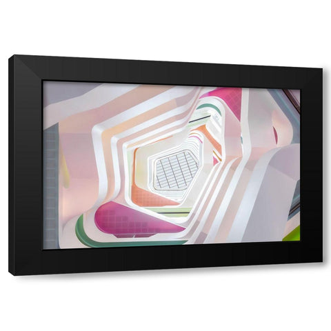 This Way - That Way - Or Maybe This Way Black Modern Wood Framed Art Print with Double Matting by Doyle, Renee