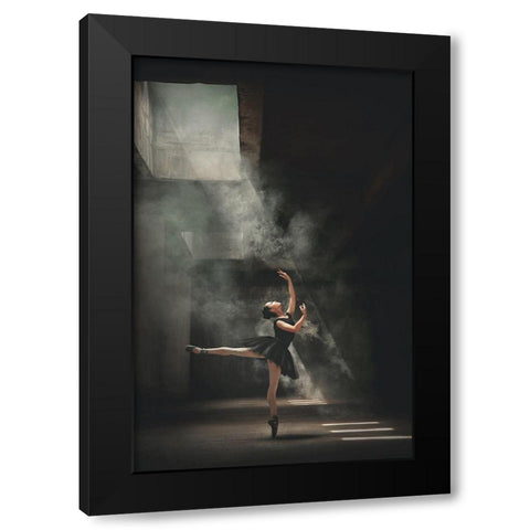 Sashafadilaa Black Modern Wood Framed Art Print with Double Matting by Kisworo, Sebastian
