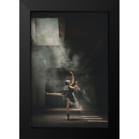 Sashafadilaa Black Modern Wood Framed Art Print by Kisworo, Sebastian