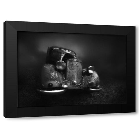 Old Benz In The Fog Black Modern Wood Framed Art Print with Double Matting by Droste, Holger