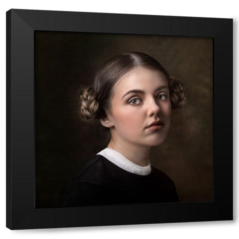 Living In The Past Black Modern Wood Framed Art Print by Blease, Joan